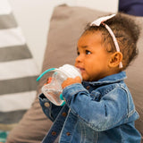 Evenflo Feeding Soft-flo Trainer Sippy Cup with Handle for Growing Baby and Toddler - Clear, 5 Ounce