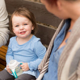 Evenflo Feeding Soft-flo Trainer Sippy Cup with Handle for Growing Baby and Toddler - Clear, 5 Ounce