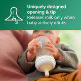 Philips Avent Natural Glass Baby Bottles with Natural Response Nipples, 8 ounces, 3 Pack