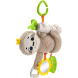 Fisher Price Baby Toy Slow Much Fun Stroller Sloth, Travel Activity with Motion & Sensory Details for Newborns Ages 0+ Months