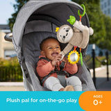Fisher Price Baby Toy Slow Much Fun Stroller Sloth, Travel Activity with Motion & Sensory Details for Newborns Ages 0+ Months