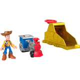 Fisher-Price Imaginext Launcher Set with 3-inch Woody Action Figure & Toy Vehicle, Inspired by Disney Pixar Toy Story