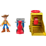 Fisher-Price Imaginext Launcher Set with 3-inch Woody Action Figure & Toy Vehicle, Inspired by Disney Pixar Toy Story