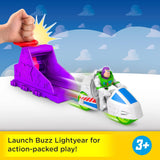 Fisher-Price Imaginext Launcher Set with 3-inch Buzz Lightyear Action Figure & Toy Vehicle, Inspired by Disney Pixar Toy Story