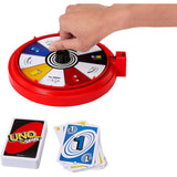 Mattel UNO Spin Card Game for Kid, Adult & Family Nights, Classic Play with Toy Spinner, New Challenges & Rules, Rainy Day Activity