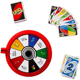 Mattel UNO Spin Card Game for Kid, Adult & Family Nights, Classic Play with Toy Spinner, New Challenges & Rules, Rainy Day Activity