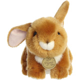 Aurora Adorable Miyoni Tots Playful Baby Bunny Stuffed Animal - Lifelike Details Make a Cherished Companion - Perfect for Decorating Bedrooms or Classrooms - Ginger 7.5 Inches