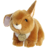 Aurora Adorable Miyoni Tots Playful Baby Bunny Stuffed Animal - Lifelike Details Make a Cherished Companion - Perfect for Decorating Bedrooms or Classrooms - Ginger 7.5 Inches