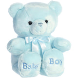 Ebba Snuggly Comfy™ Bear Baby Stuffed Animal - Comforting Companion - Imaginative Play - Blue 18 Inches
