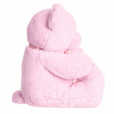 Ebba Snuggly Comfy™ Bear Baby Stuffed Animal - Comforting Companion - Imaginative Play - Pink 10 Inches