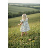 Bonnie Jean Junie Floral Flutter Smocked Yoke Dress