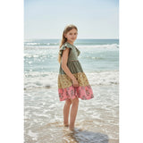 Bonnie Jean Heather Mix Media Ruffle Tier Dress
