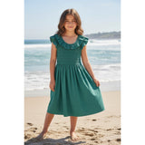 Bonnie Jean Ashley Ruffle Smocked Woven Sundress