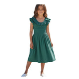 Bonnie Jean Ashley Ruffle Smocked Woven Sundress
