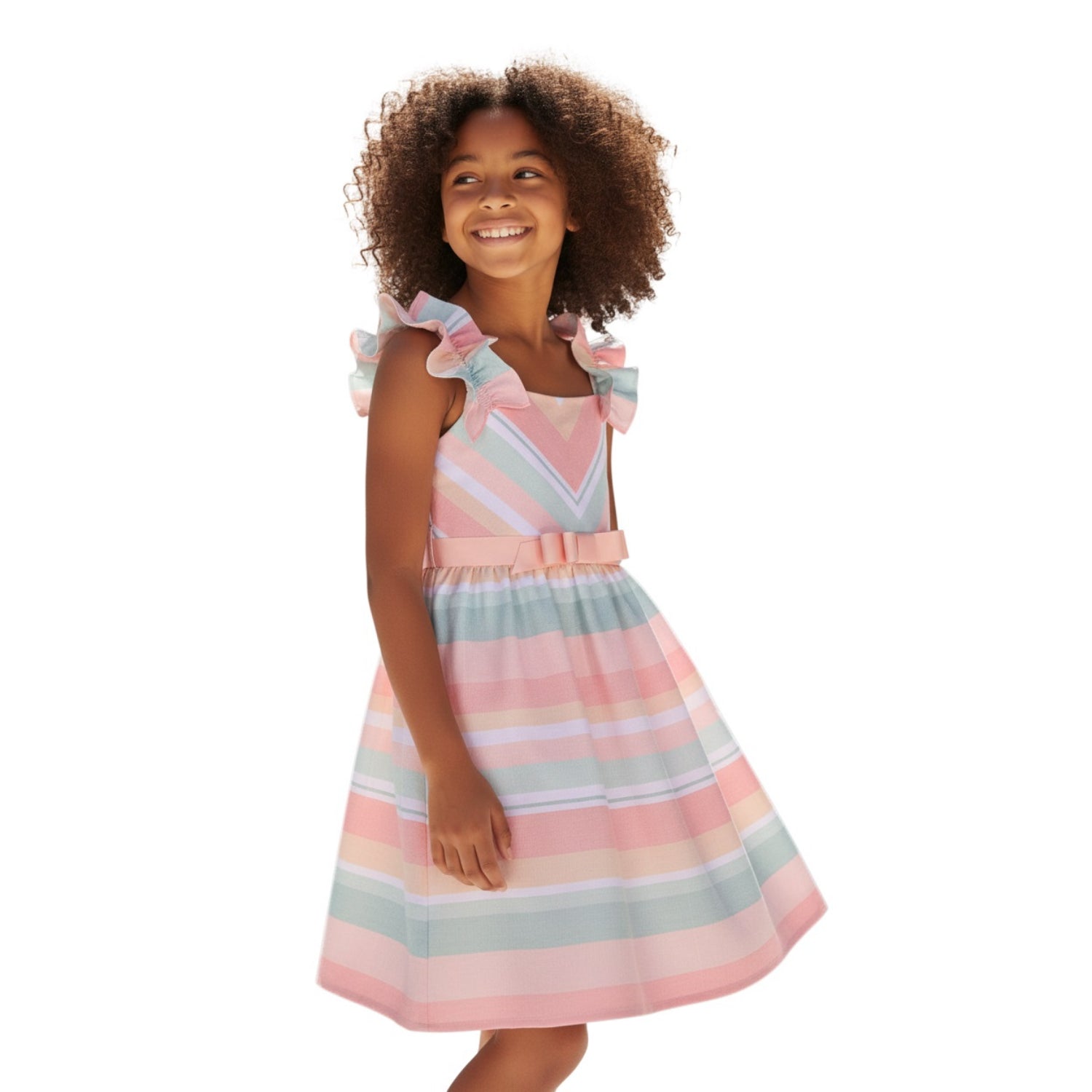 Bonnie Jean Girls' Stripe Dress - pink cherry, 14 Bonnie Jean Girls' Stripe Dress - pink cherry, 14