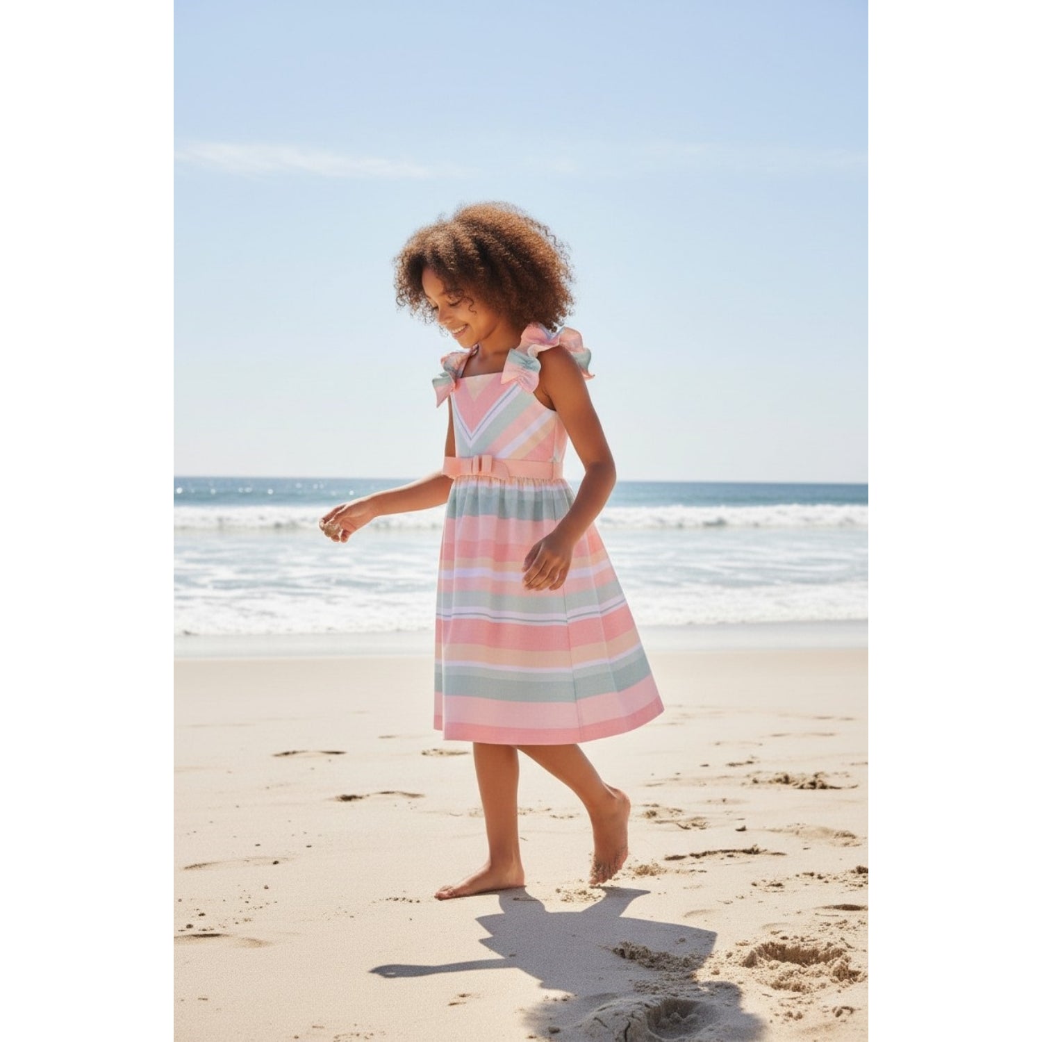 Bonnie Jean Girls' Stripe Dress - pink cherry, 14 Bonnie Jean Girls' Stripe Dress - pink cherry, 14
