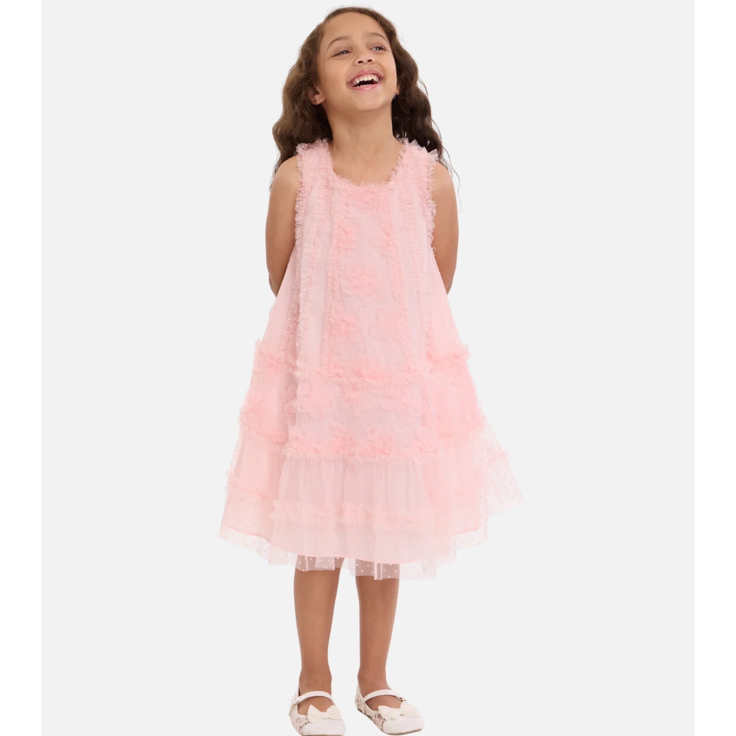 Bonnie Jean Zoey Ruffle Shift Party Dress 16