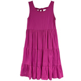 Bonnie Jean Knot Back Sleeveless Knit Tier Dress