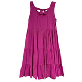 Bonnie Jean Knot Back Sleeveless Knit Tier Dress