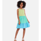 Bonnie Jean Mia Color Block Knit Dress