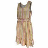 Bonnie Jean Hailey Ruffle Fun Stripes Maxi Sundress