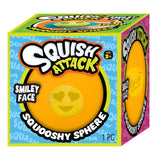 Ja-Ru Smiley Squish Attack Neon Sensory Ball,  Randomly Selected