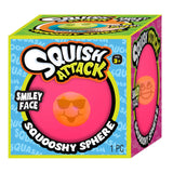 Ja-Ru Smiley Squish Attack Neon Sensory Ball,  Randomly Selected
