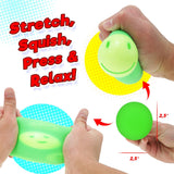 Ja-Ru Smiley Squish Attack Neon Sensory Ball,  Randomly Selected