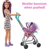 Barbie Skipper Babysitters, Inc. Playset with Skipper Babysitter Doll (Brunette), Stroller, Baby Doll & 5 Accessories, Toy for 3 Year Olds & Up