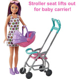 Barbie Skipper Babysitters, Inc. Playset with Skipper Babysitter Doll (Brunette), Stroller, Baby Doll & 5 Accessories, Toy for 3 Year Olds & Up