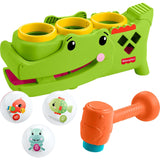 Fisher-Price Sit & Tap Rolligator, Baby Toy - Crawling Activity, Pounding Hammer & 3 Balls,  Ages 9+ Months