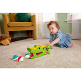Fisher-Price Sit & Tap Rolligator, Baby Toy - Crawling Activity, Pounding Hammer & 3 Balls,  Ages 9+ Months