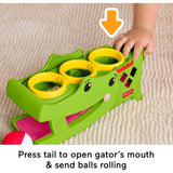 Fisher-Price Sit & Tap Rolligator, Baby Toy - Crawling Activity, Pounding Hammer & 3 Balls,  Ages 9+ Months