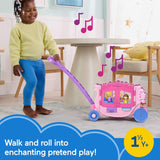 Fisher-Price Little People Disney Princess Pull-Along Musical Carriage - with Belle & Rapunzel Figures, Ages 18+ Months