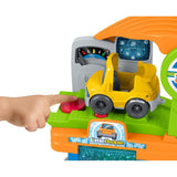Fisher-Price Little People Fillin’ Fun Service Station Playset - 5 Play Pieces, Vehicle Pretend Play, Folds for Storage, Toddlers & Kids Ages 1+ Years