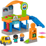 Fisher-Price Little People Fillin’ Fun Service Station Playset - 5 Play Pieces, Vehicle Pretend Play, Folds for Storage, Toddlers & Kids Ages 1+ Years