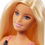 Barbie Doll with Blonde Hair and Grocery Store themed Accessories - with Rolling Cart and Working Belt