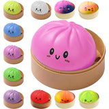 Dumpling Squishy Mystery Box, Random 1 of 14 Colors, Cute Squishy Dumpling Toy, Randomly Selected