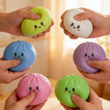 Dumpling Squishy Mystery Box, Random 1 of 14 Colors, Cute Squishy Dumpling Toy, Randomly Selected