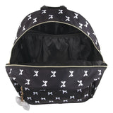Jessica Simpson Backpack With 16" Laptop Pocket, Black/White Bows, Perfect for School-Travel