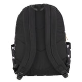 Jessica Simpson Backpack With 16" Laptop Pocket, Black/White Bows, Perfect for School-Travel