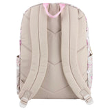Jessica Simpson 16" Laptop Pocket Backpack,Tan Butterfly, Perfect for School & Travel