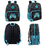 Trail maker 16.5 Inch School Backpack 6 in 1 Set with Lunch Bag, Pencil Case, Keychain, Bracelet, Carabiner Clip Attached for Travel, Commute