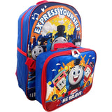 Thomas And Friends 16 Inch Backpack With Removable Lunch Box Set (Thomas-Be Brave)