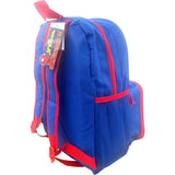 Spiderman Boy's 16 Inch Backpack With Removable Matching Lunch Box Set (Blue-Blue-Red)