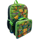 Teenage utant Ninja Turtles 16 Inch Backpack With Removable Lunch Box Set (Turtles Power)