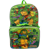 Teenage utant Ninja Turtles 16 Inch Backpack With Removable Lunch Box Set (Turtles Power)