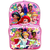 Disney Princess 16 Inch Girl's Backpack With Removable Lunch Box Set (Princess Follow Your Heart)