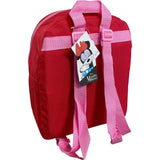 Disney Minnie Mouse Girl 12" Toddler Backpack (Red-Pink)