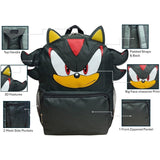 Sonic The Hedgehog 12" Backpack With 3D Features, Sonic - Shadow Kid's School Bag